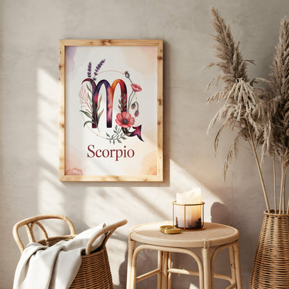 Scorpio Delicate Wall Art