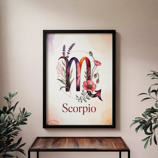Scorpio Delicate Wall Art