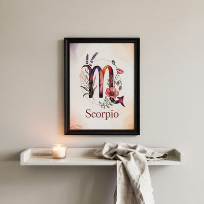 Scorpio Delicate Wall Art