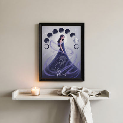 Pisces Lunar Wall Art