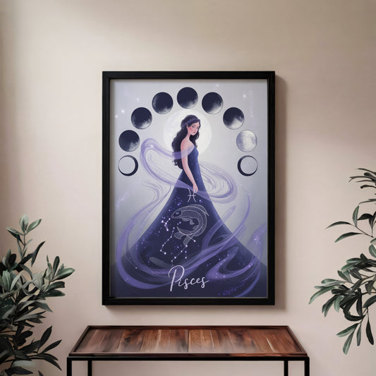 Pisces Lunar Wall Art