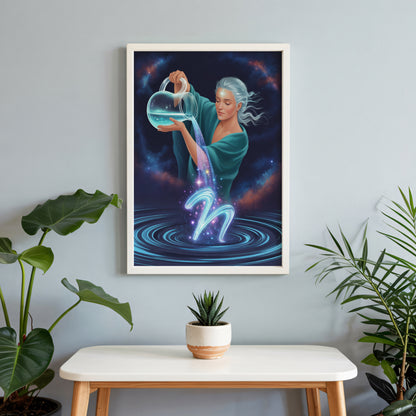 Aquarius Vibrant Wall Art