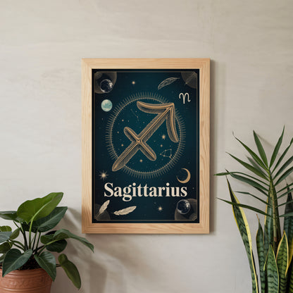 Sagittarius High Contrast Wall Art