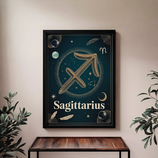 Sagittarius High Contrast Wall Art