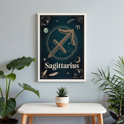 Sagittarius High Contrast Wall Art