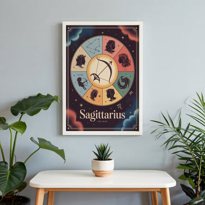 Sagittarius Colour Wall Art
