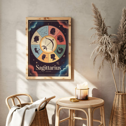 Sagittarius Colour Wall Art