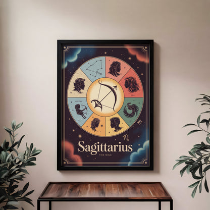 Sagittarius Colour Wall Art