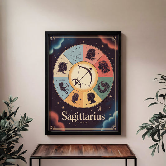 Sagittarius Colour Wall Art