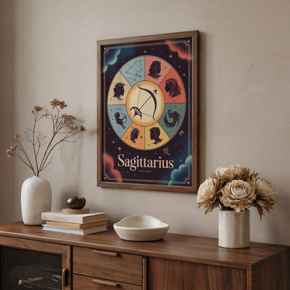 Sagittarius Colour Wall Art