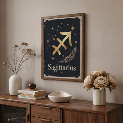 Sagittarius Subtle Wall Art