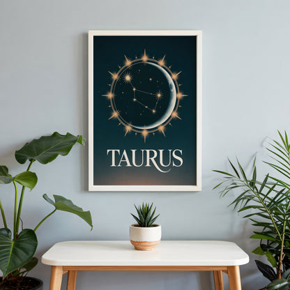 Taurus Celestial Fire Wall Art
