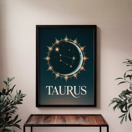 Taurus Celestial Fire Wall Art