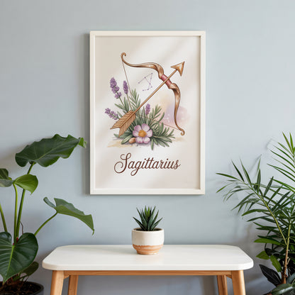 Sagittarius Delicate Wall Art