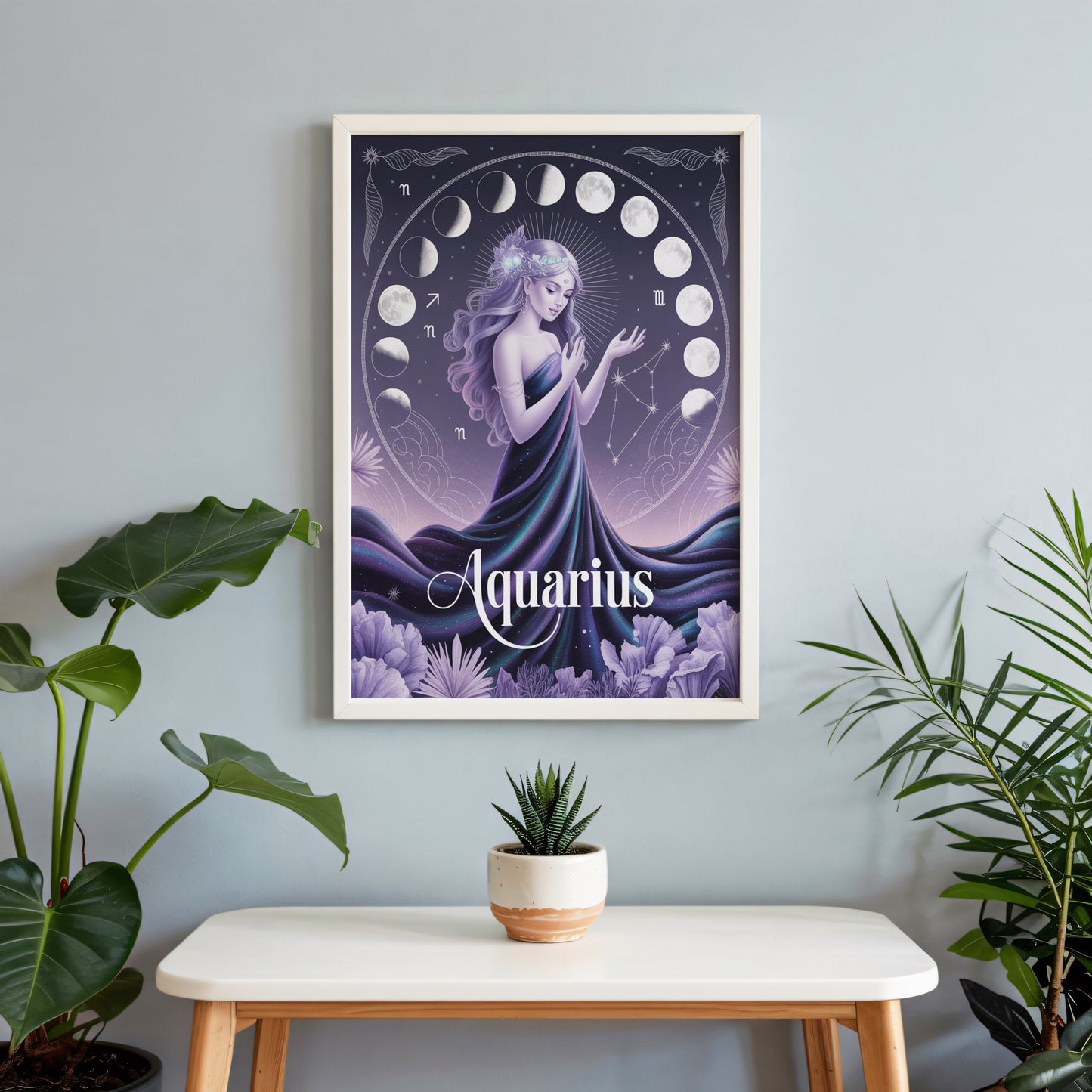 Aquarius Lunar Wall Art