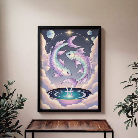 Pisces Vibrant Wall Art