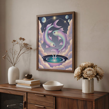 Pisces Vibrant Wall Art