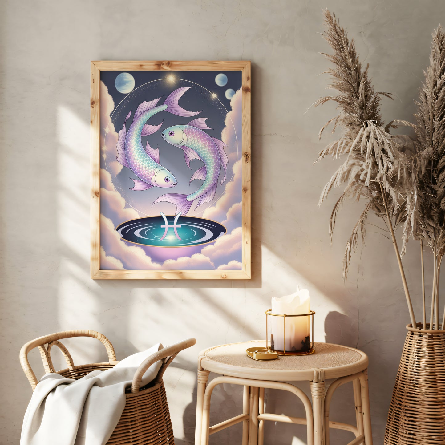 Pisces Vibrant Wall Art