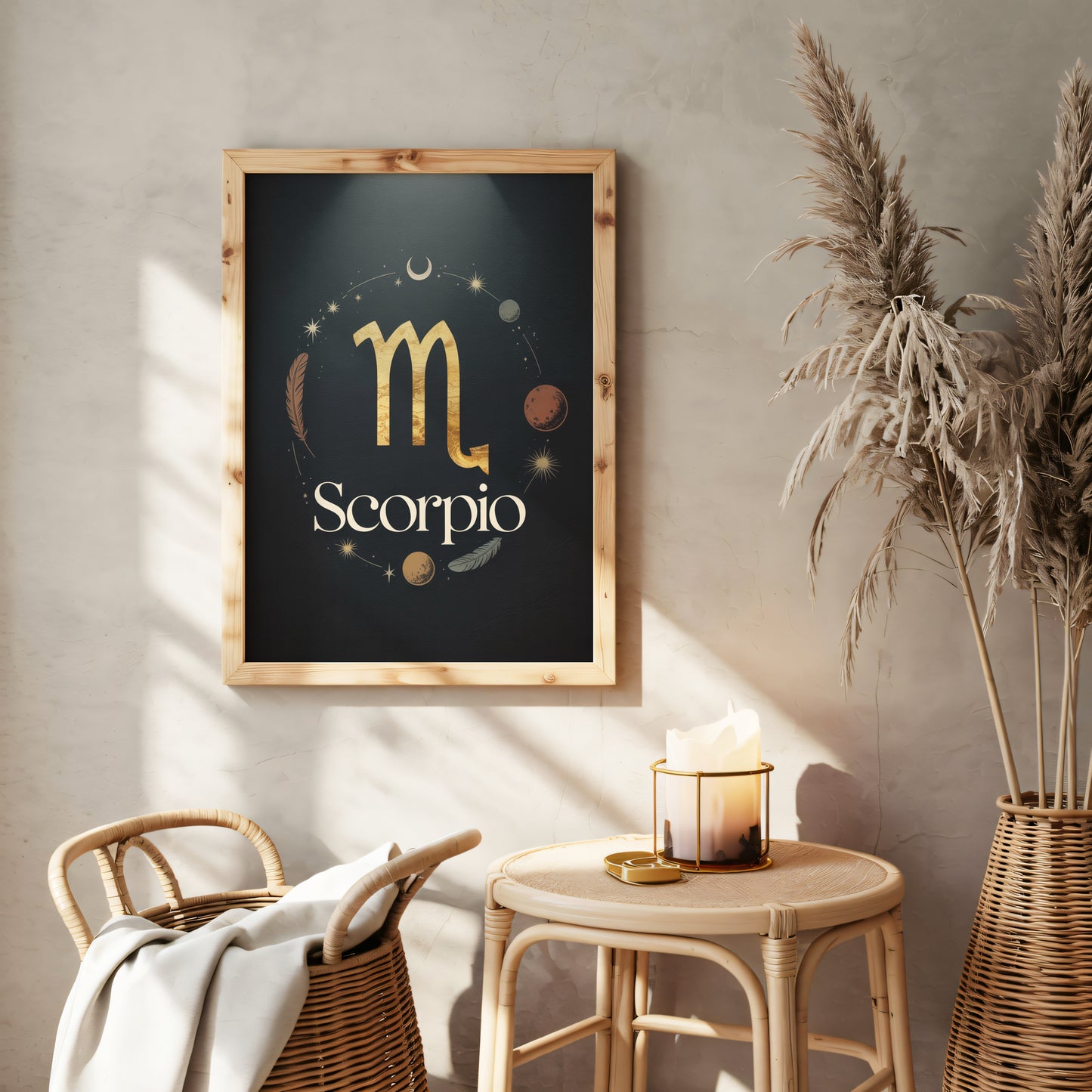 Scorpio High Contrast Wall Art