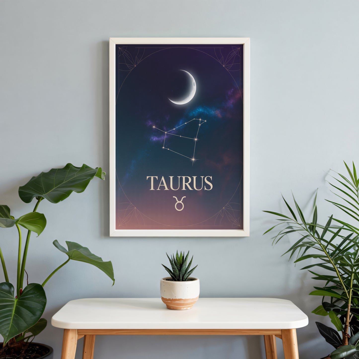 Taurus Edge Moon Wall Art