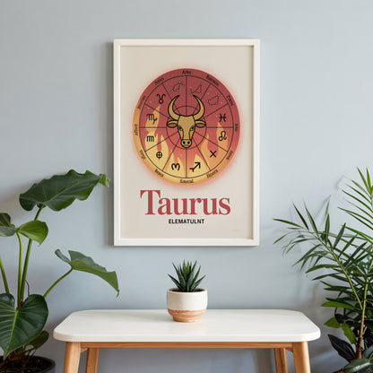 Taurus Colour Warm Wall Art