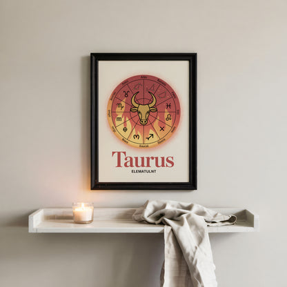 Taurus Colour Warm Wall Art