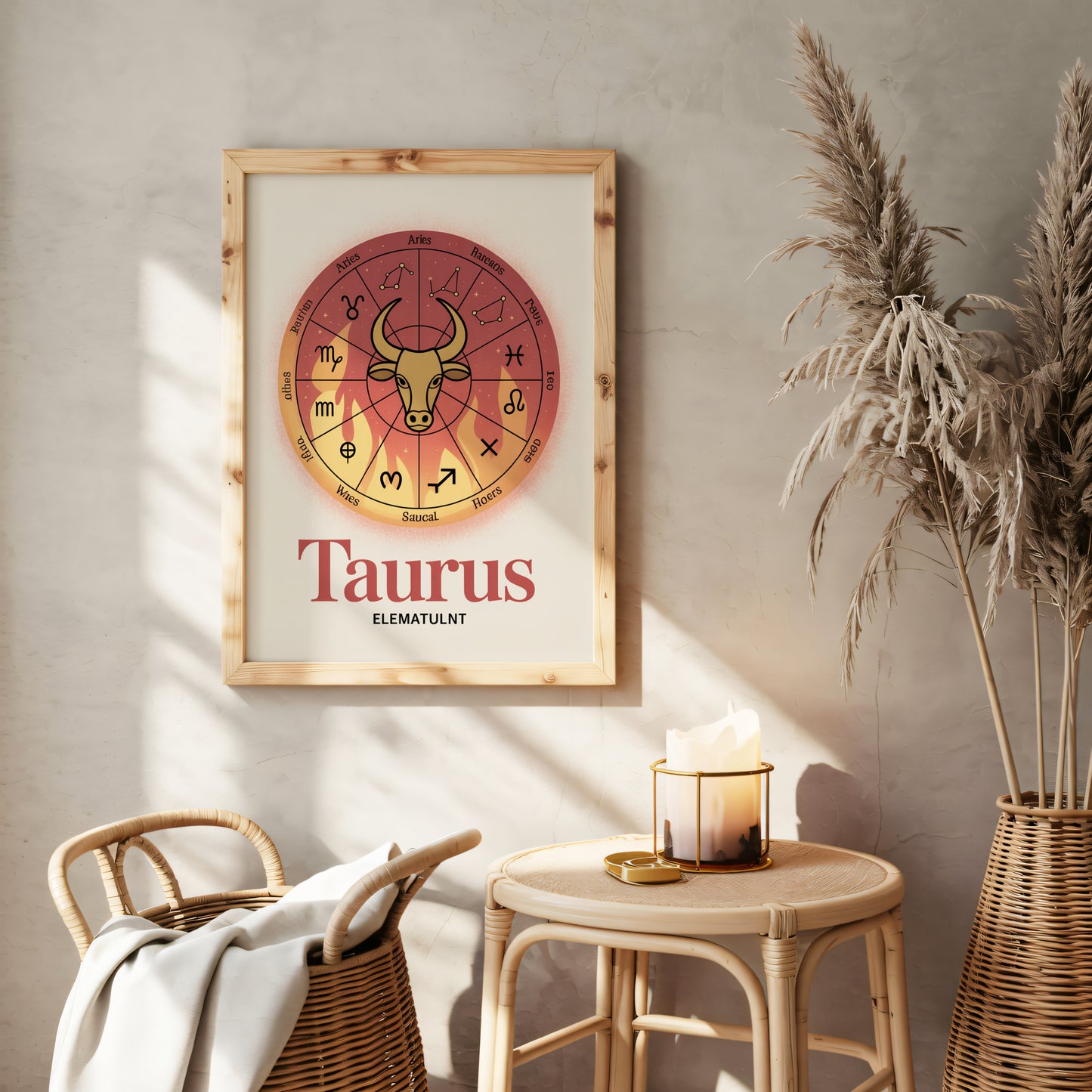 Taurus Colour Warm Wall Art