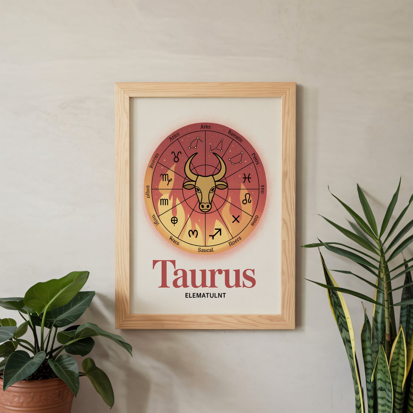 Taurus Colour Warm Wall Art