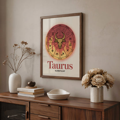 Taurus Colour Warm Wall Art