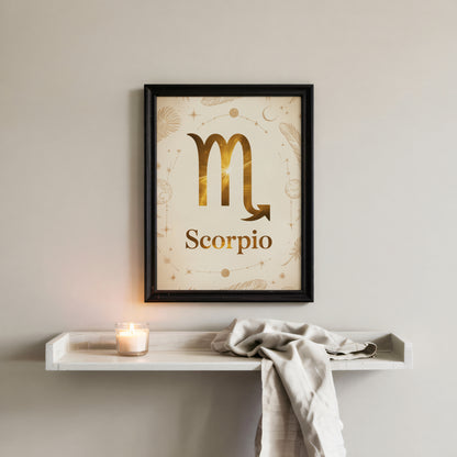 Scorpio Bold Wall Art
