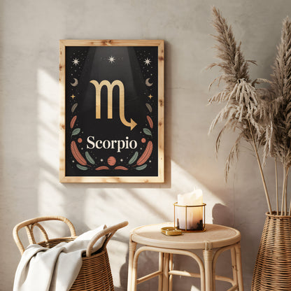 Scorpio Subtle Wall Art