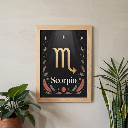 Scorpio Subtle Wall Art