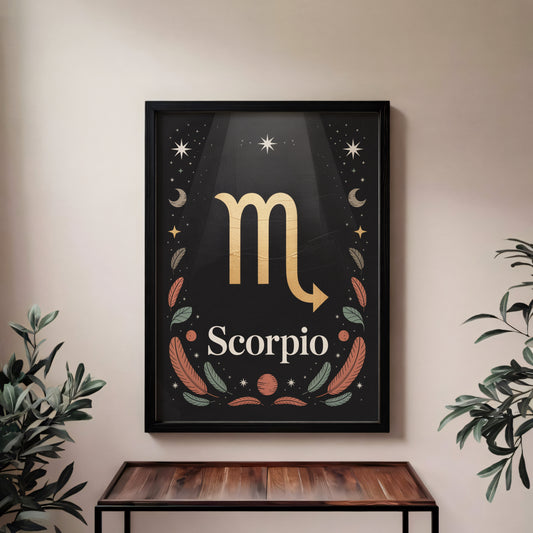 Scorpio Subtle Wall Art