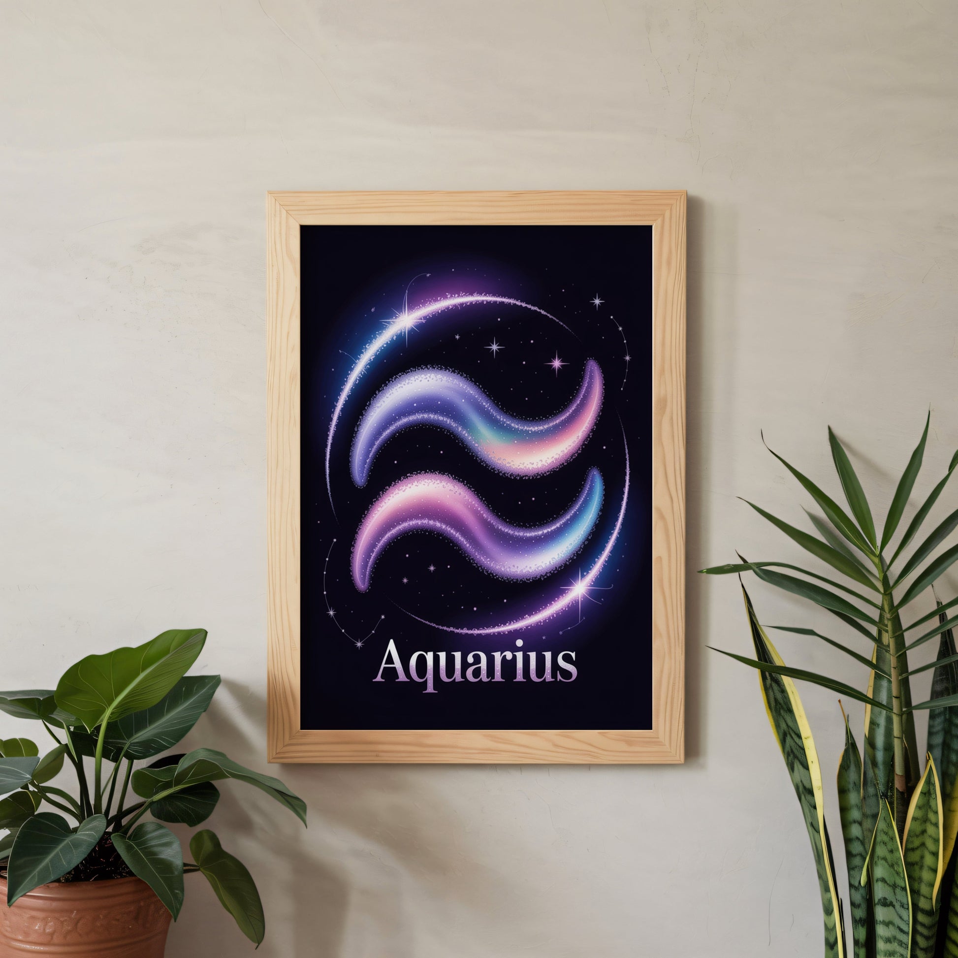 Aisle29 Posters Aquarius Cosmic Wall Art