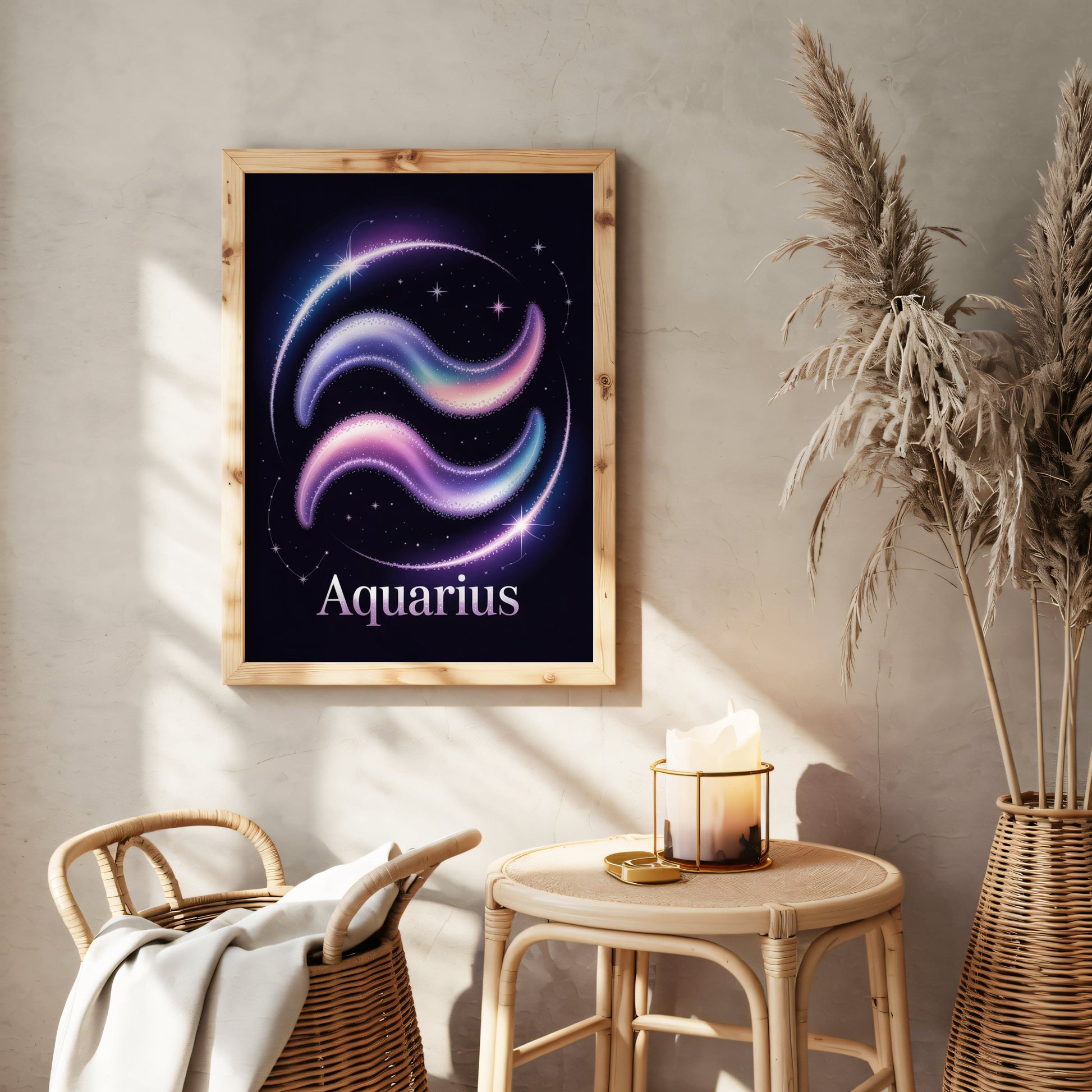 Aisle29 Posters Aquarius Cosmic Wall Art