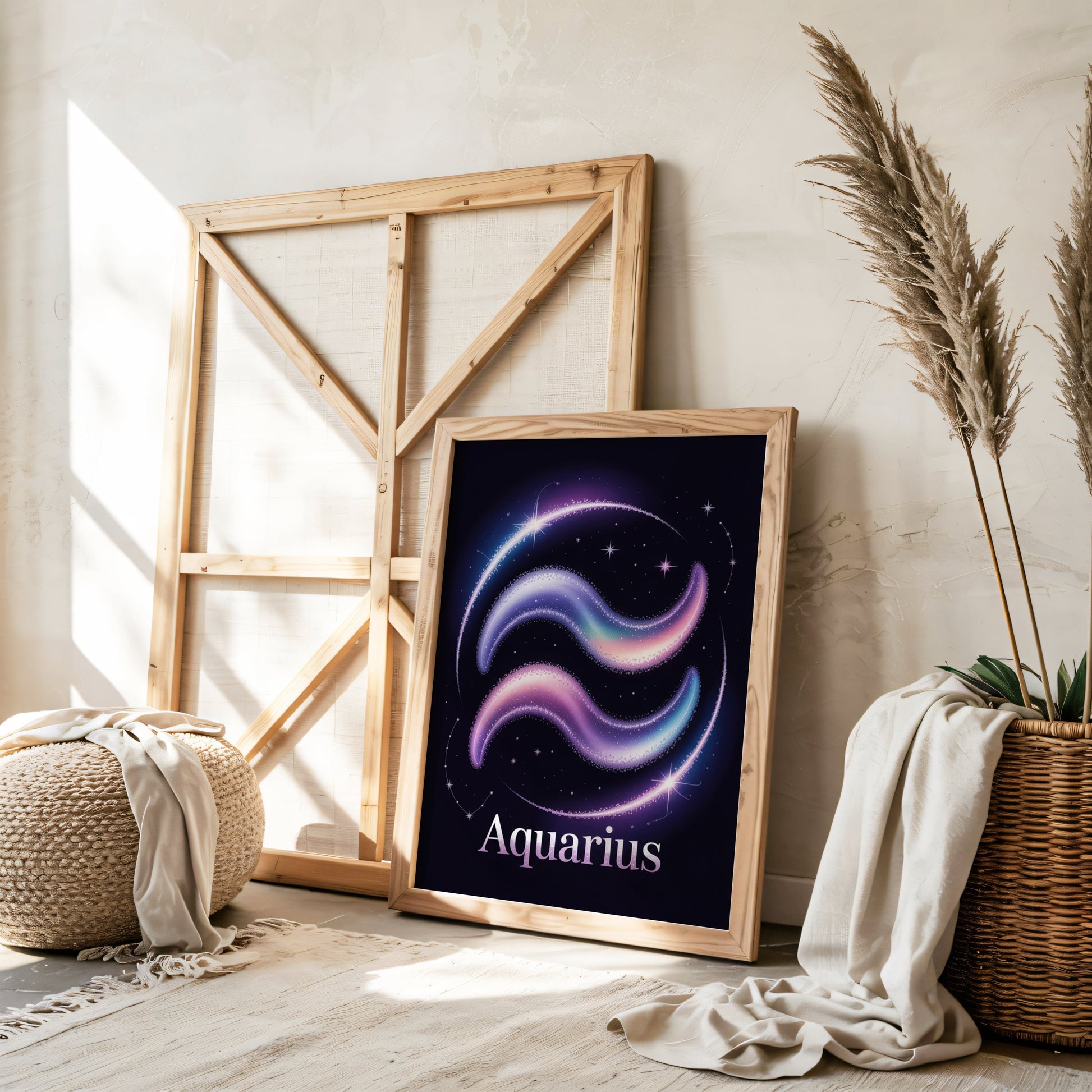 Aisle29 Posters Aquarius Cosmic Wall Art