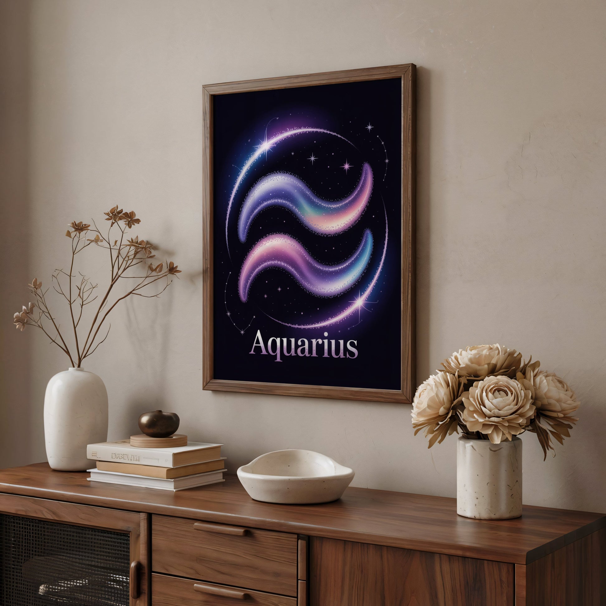 Aisle29 Posters Aquarius Cosmic Wall Art