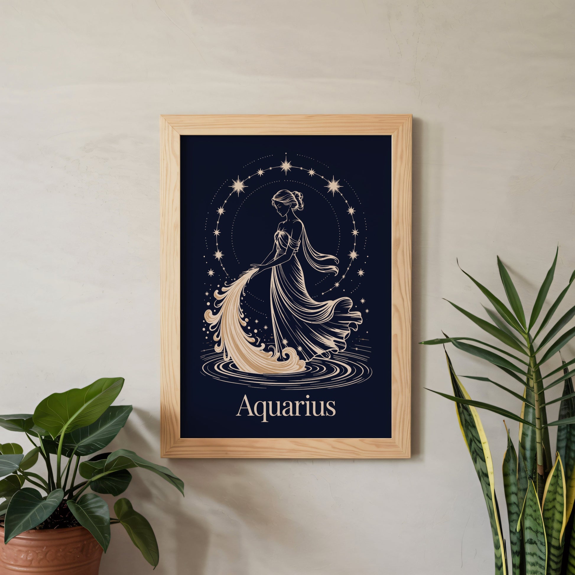 Aisle29 Posters Aquarius Night Wall Art