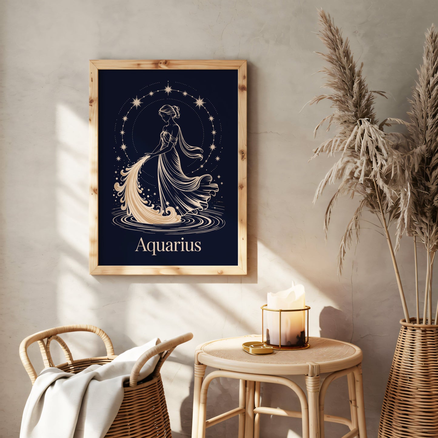 Aisle29 Posters Aquarius Night Wall Art
