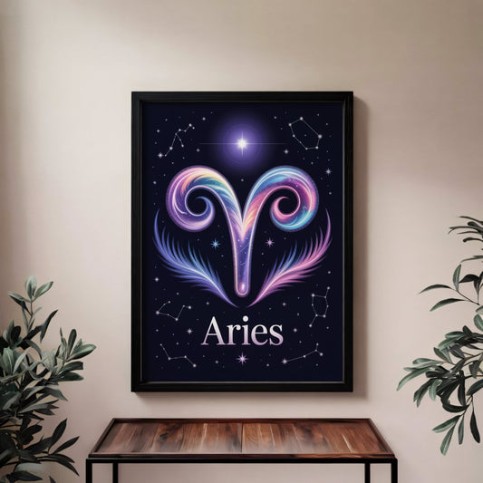 Aisle29 Posters Aries Cosmic Wall Art