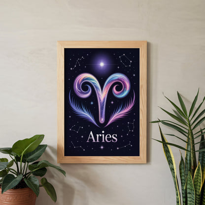 Aisle29 Posters Aries Cosmic Wall Art