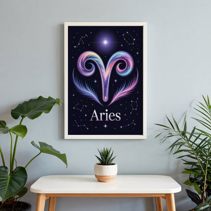 Aisle29 Posters Aries Cosmic Wall Art
