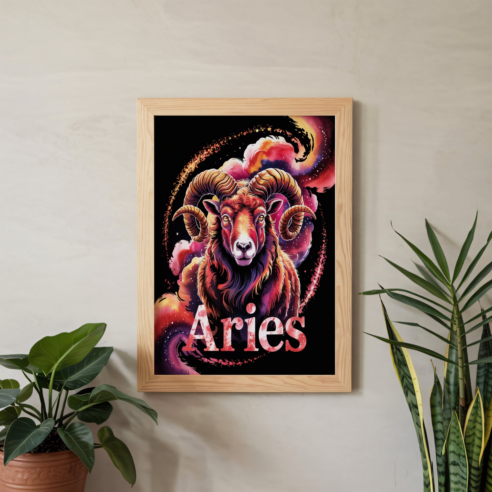 Aisle29 Posters Aries Fiery Ram Wall Art