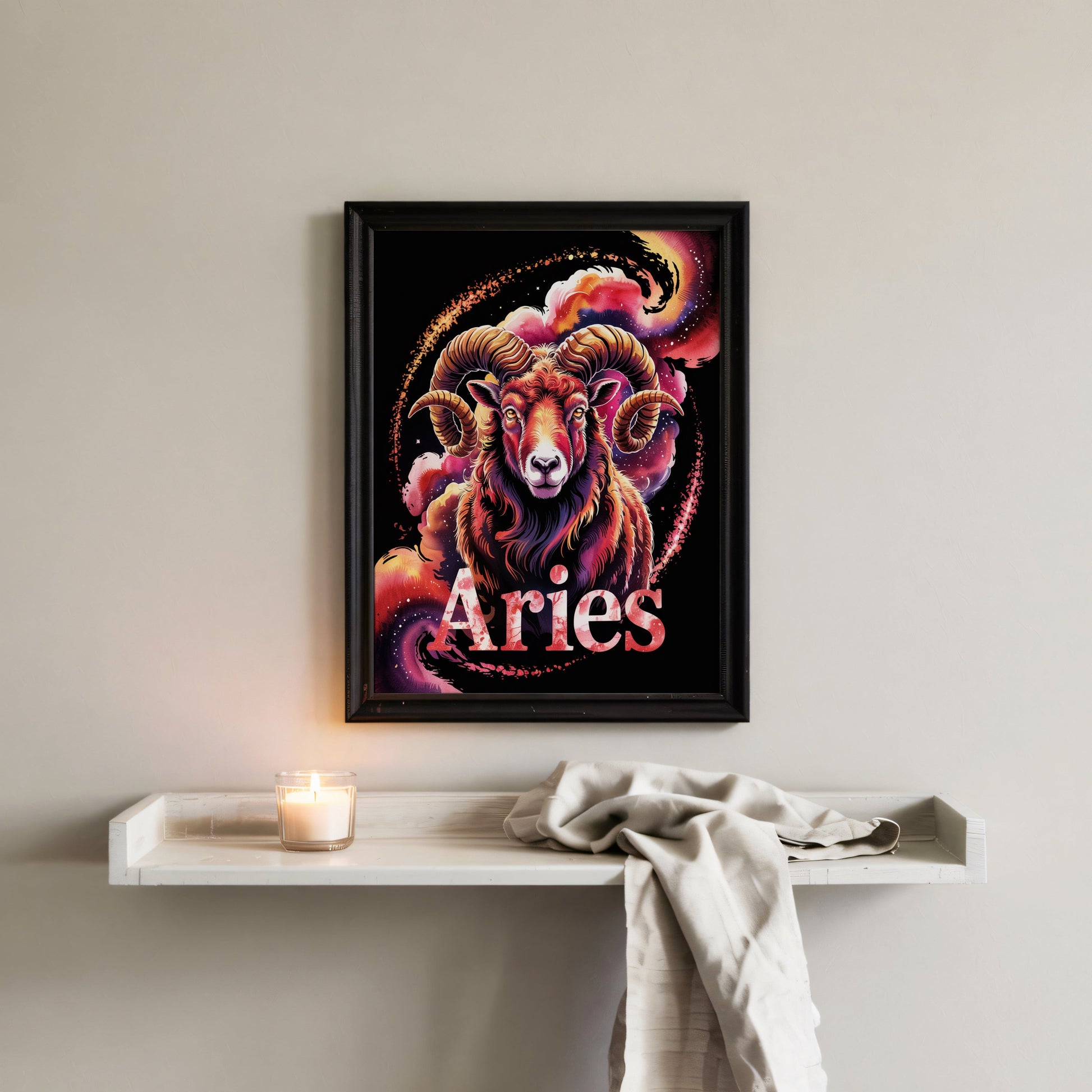 Aisle29 Posters Aries Fiery Ram Wall Art