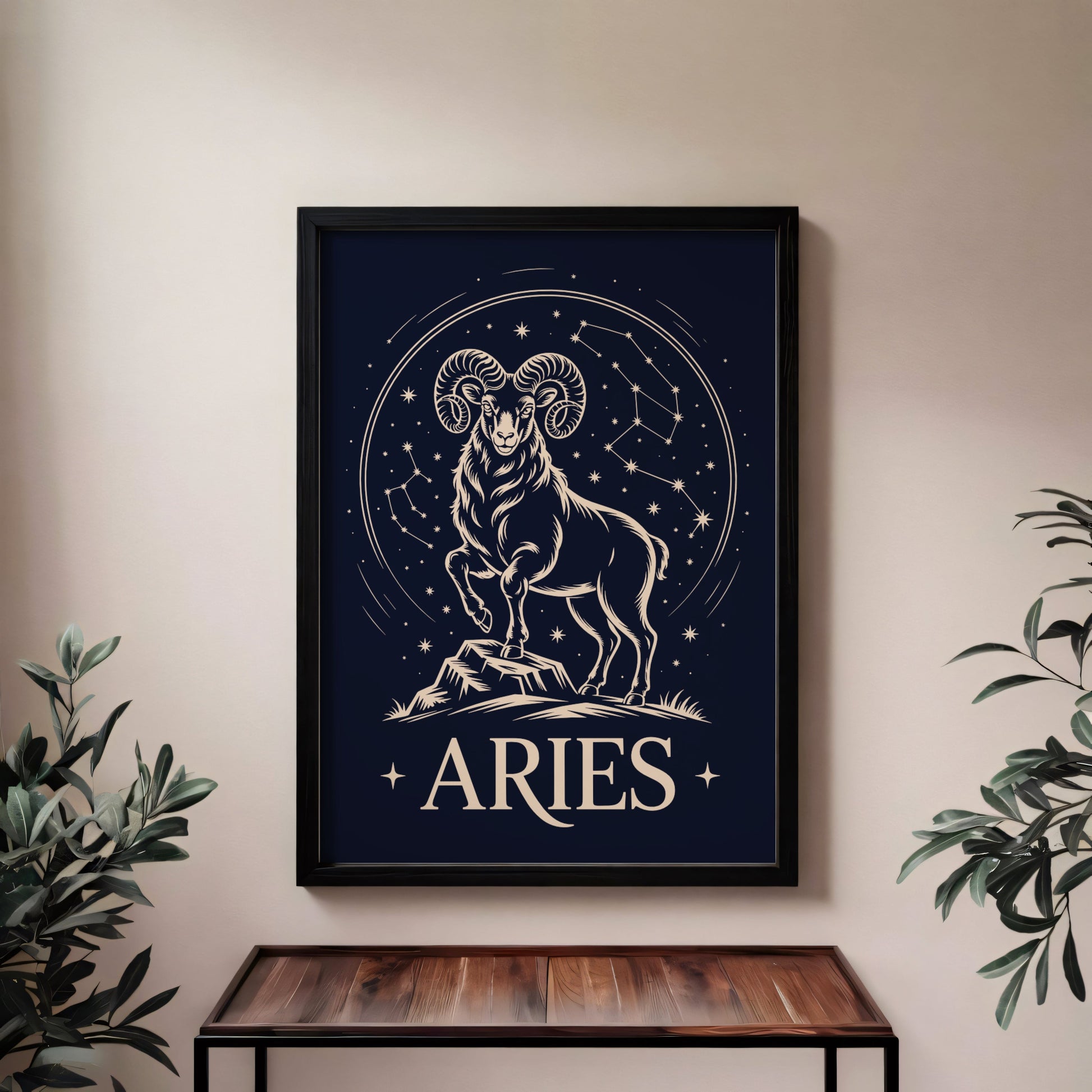 Aisle29 Posters Aries Night Wall Art