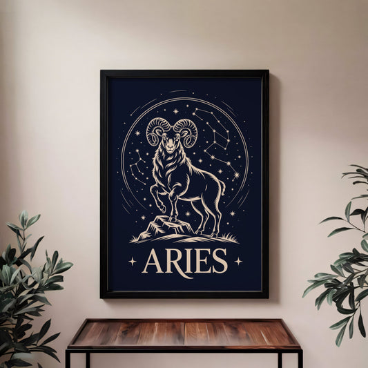 Aisle29 Posters Aries Night Wall Art