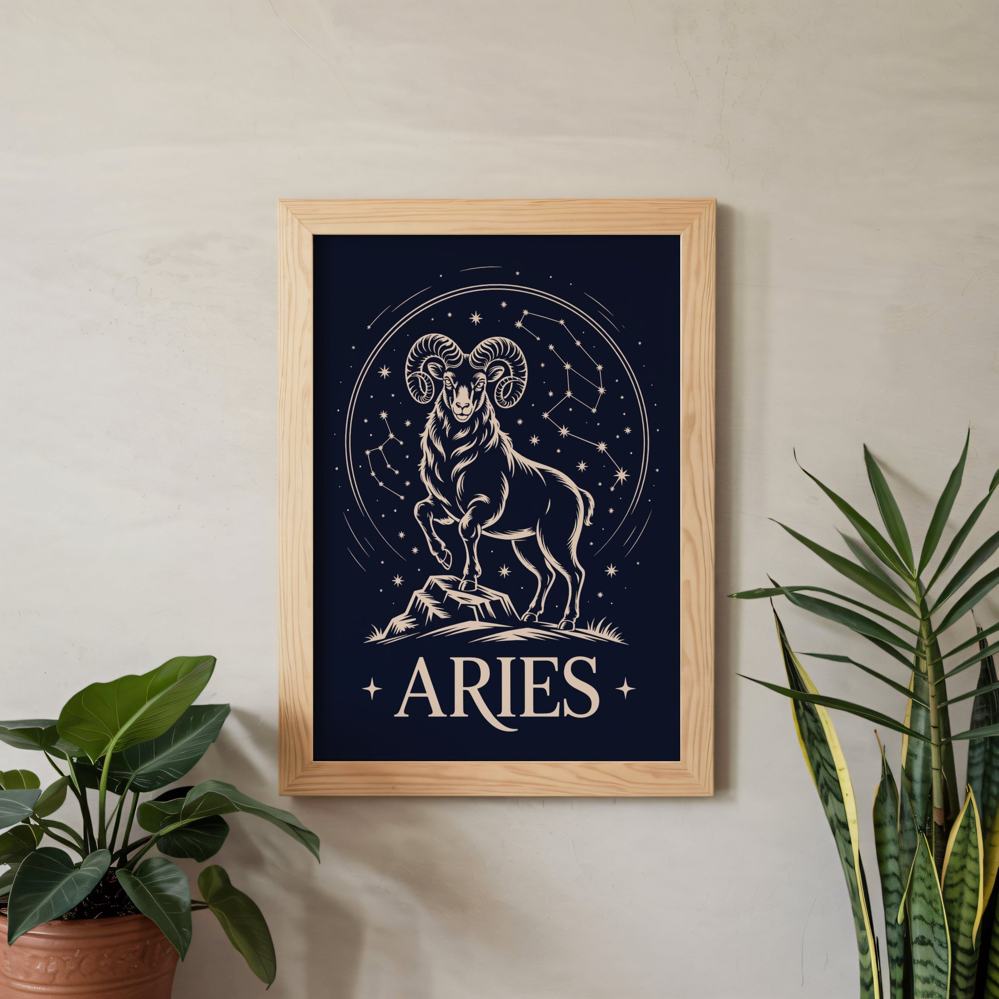 Aisle29 Posters Aries Night Wall Art