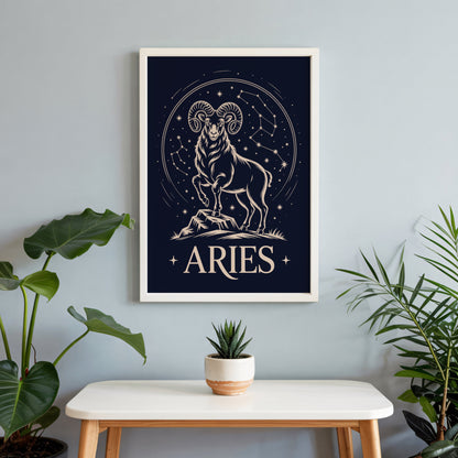 Aisle29 Posters Aries Night Wall Art