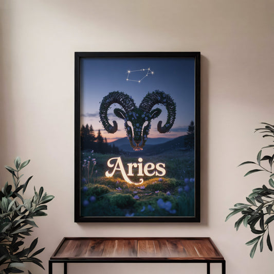 Aisle29 Posters Aries Serene Wall Art