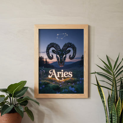 Aisle29 Posters Aries Serene Wall Art